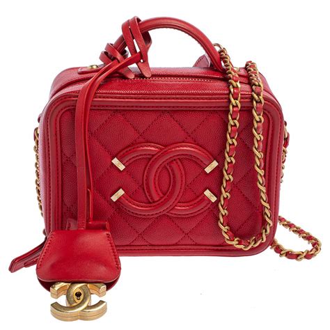 chanel vanity case red|Chanel vanity bag 2020.